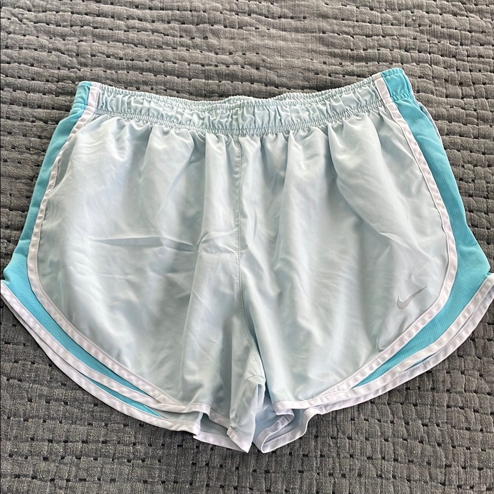 blue nike running shorts